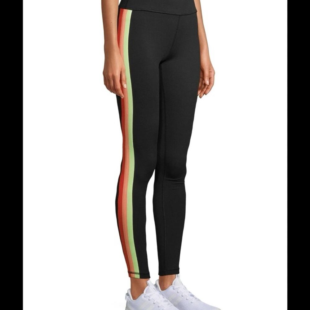 AVIA black striped leggings, size XXL